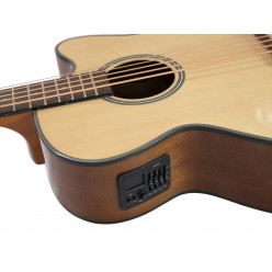 DIMAVERY AB-455 Acoustic Bass, 5-string, nature